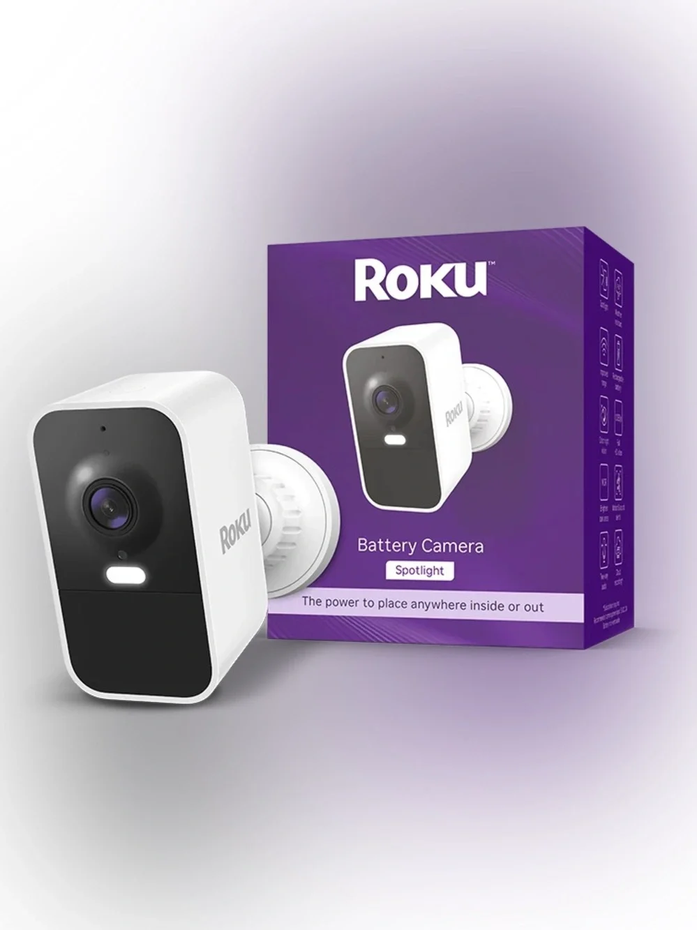 Roku Battery Camera SCB11X Wireless Indoor Outdoor Security Camera 1080p